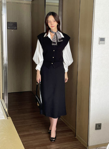 Days Basic H-Line Banding Long Skirt